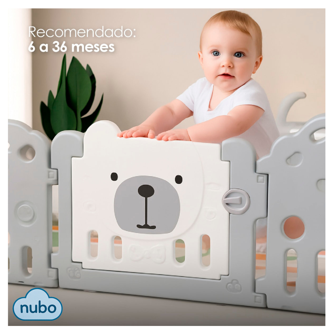 Corral Armable Bebe Seguridad Con Paneles De 120x120cm-2