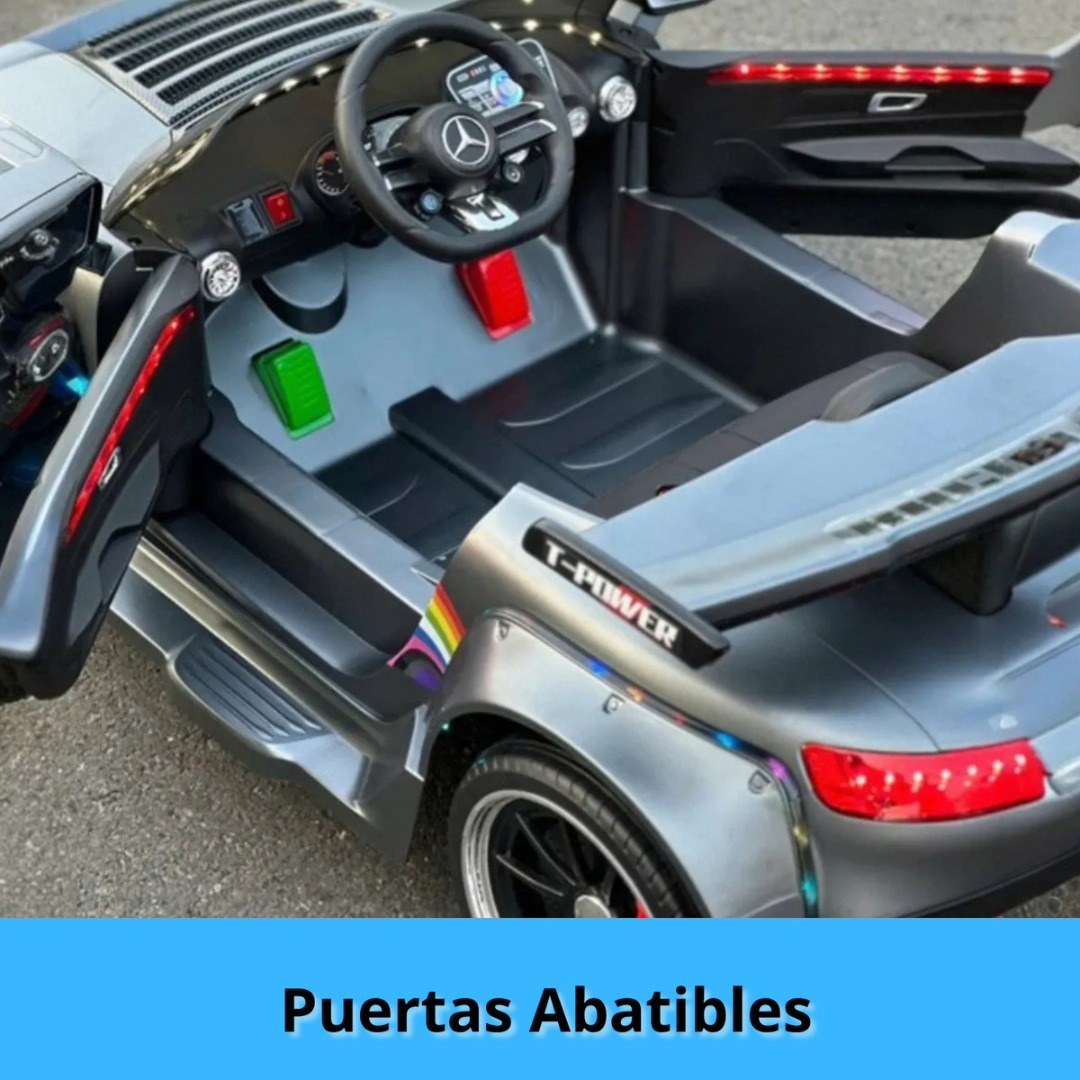 Auto Electrico Montable Niños Mercedes Amg Gt Alta Duración-4