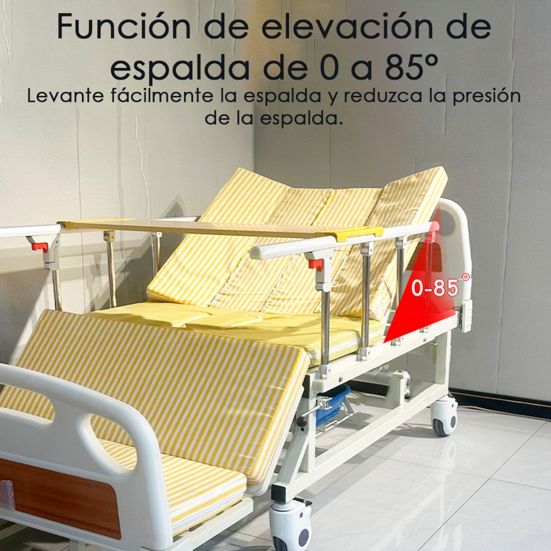 Cama Clinica Catre Electrica Pro 260kg Con Colchon Y Bandeja-2