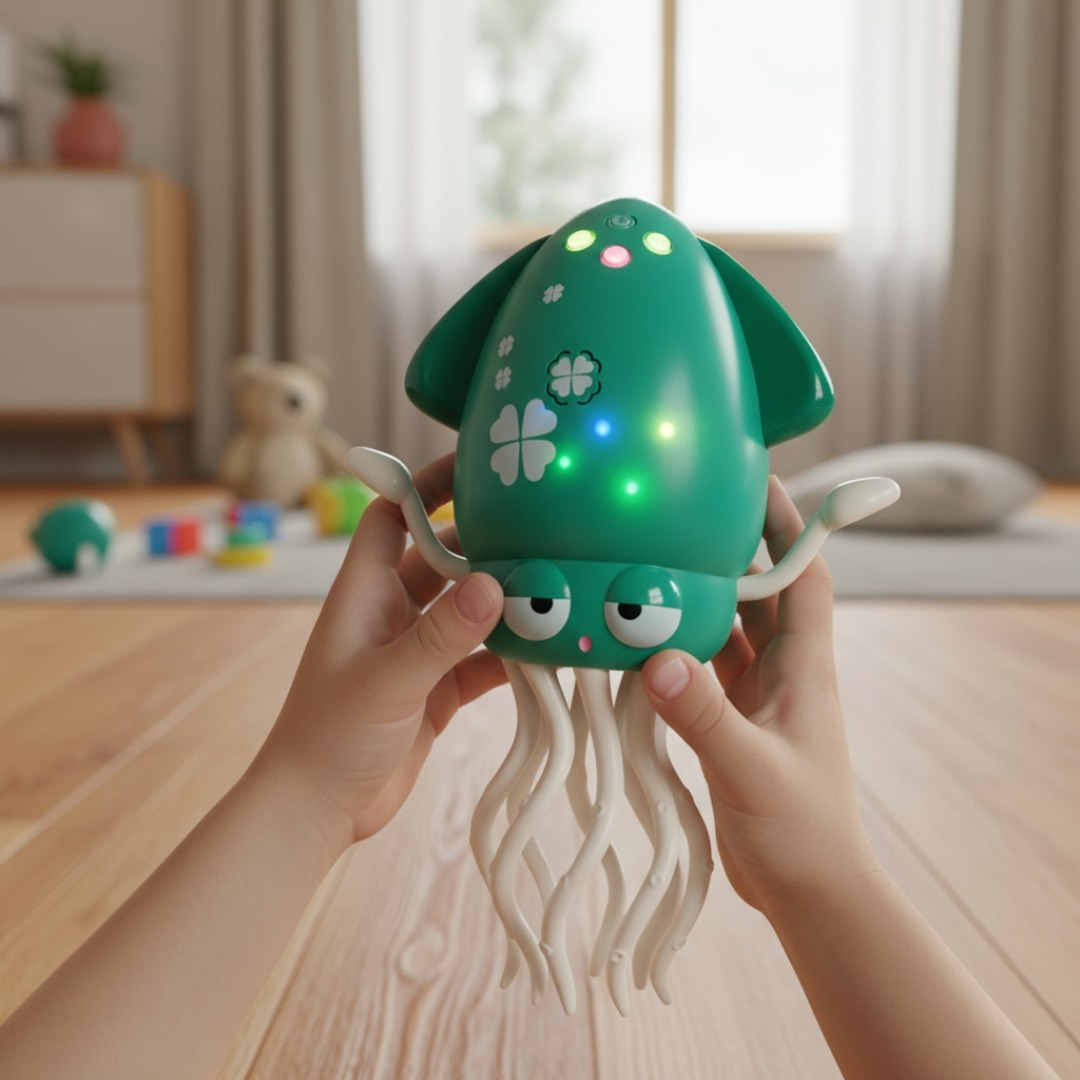 Juguete Pulpo Electrico Bailarin Luces Musica Recargable-4