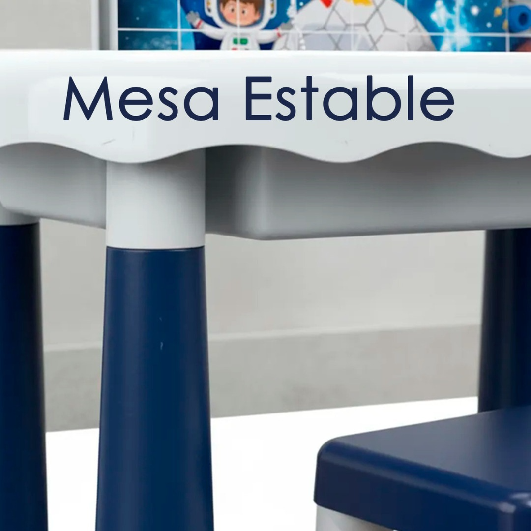 Mesa Y Silla Didactica 6 En 1 Puzzle Pizarra Dibujos 160pcs-5