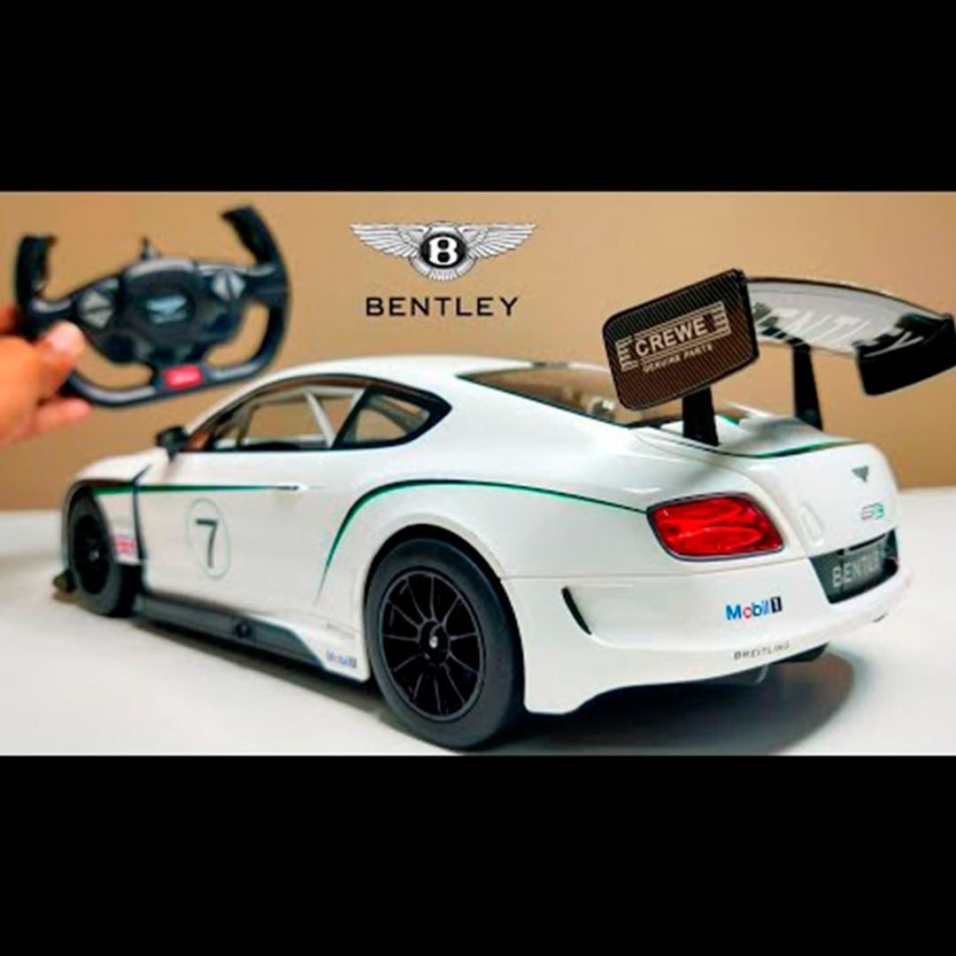 Auto Control Remoto Bentley Gt3 1:14 Luces Recargable 33 Cm.-3