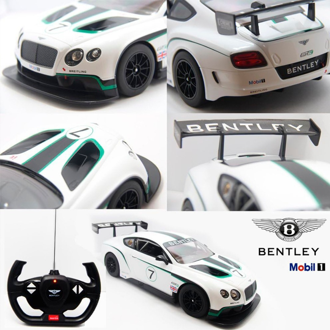 Auto Control Remoto Bentley Gt3 1:14 Luces Recargable 33 Cm.-5