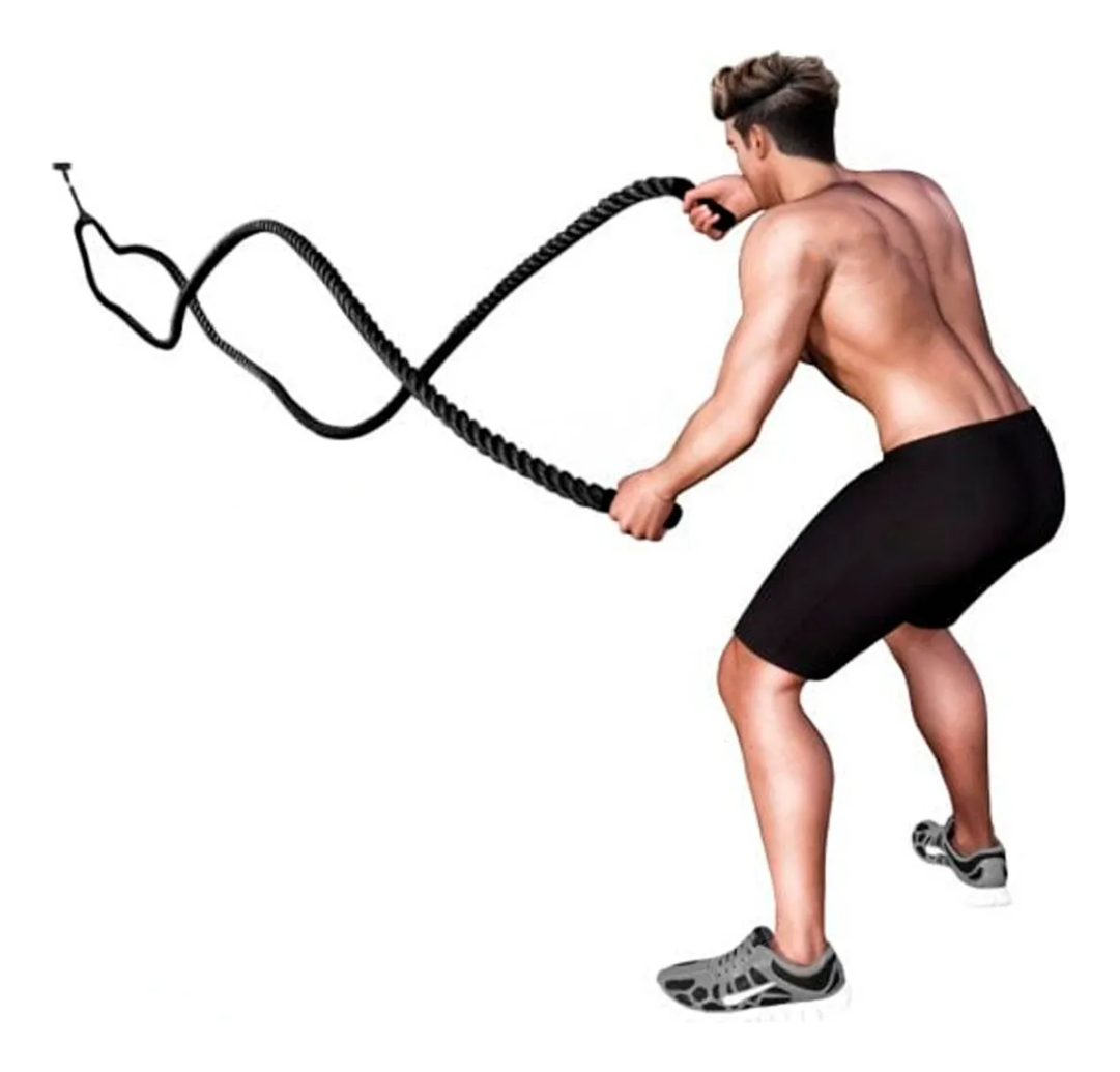 Cuerda Crossfit Battle Rope Correa 12 Metros X 38 Milimetros-4