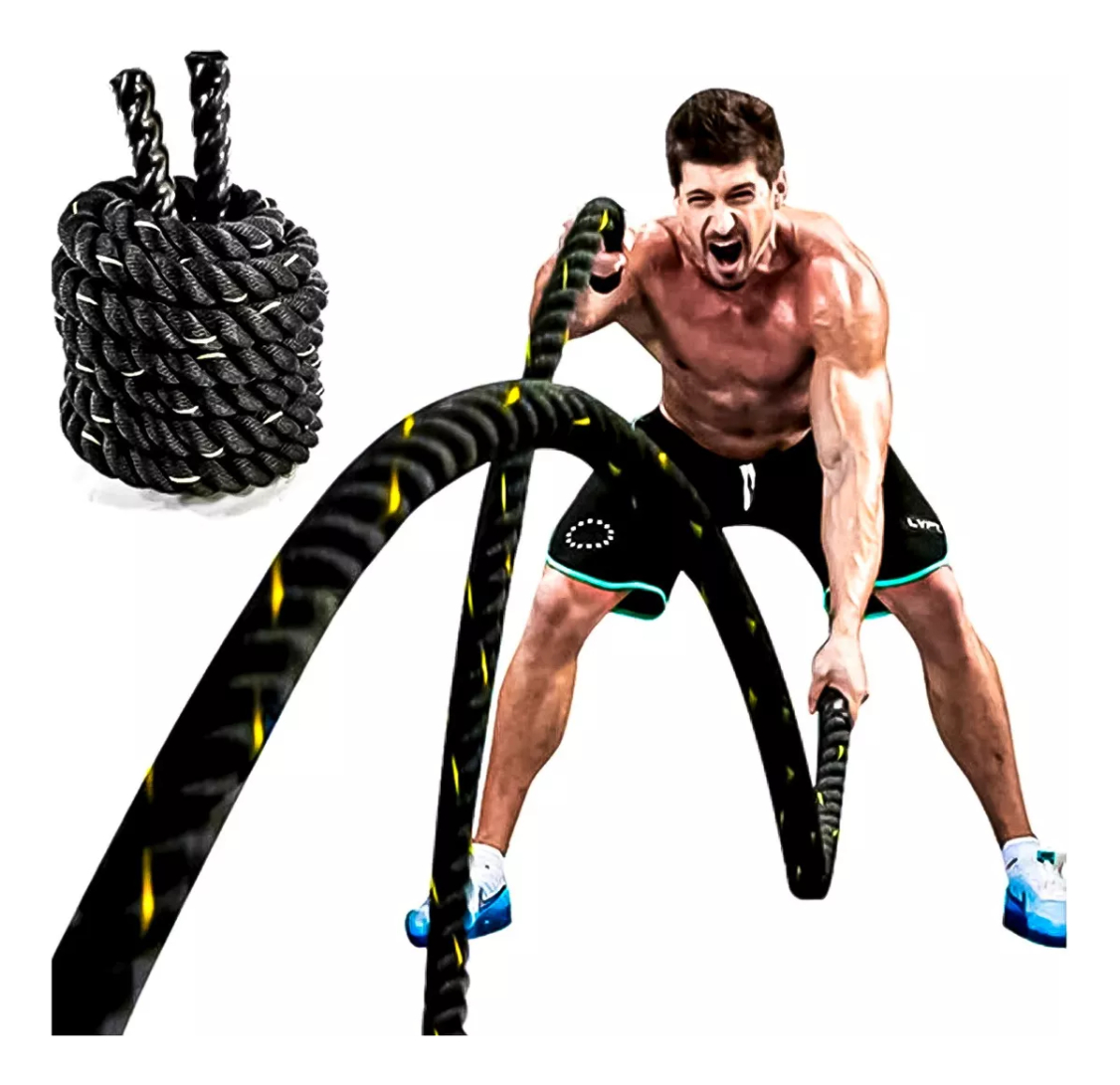 Cuerda Crossfit Battle Rope Correa 12 Metros X 38 Milimetros-5
