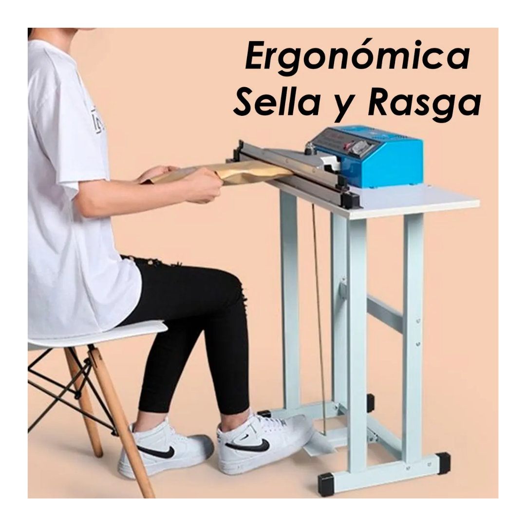 Selladora Cortadora De Bolsa De 70cm Con Pedal 700w-7