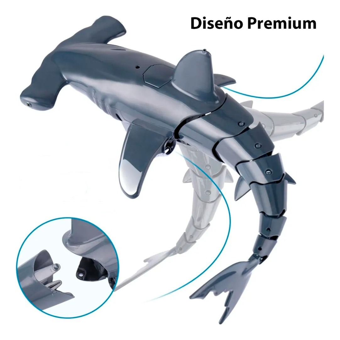 Juguete Tiburon Rc Impermeable Con Batería Recargable-4