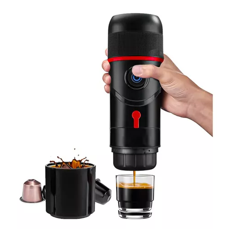 Cafetera Portatil 3 En 1 Capsulas Cafe Molido 12V Usb Auto 60ML-0