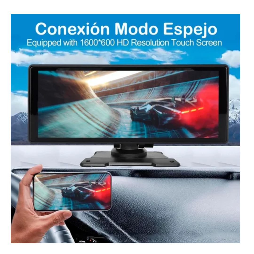 Pantalla Auto Radio Gps 10 Pulgadas Android Y Applecarplay Negro-3