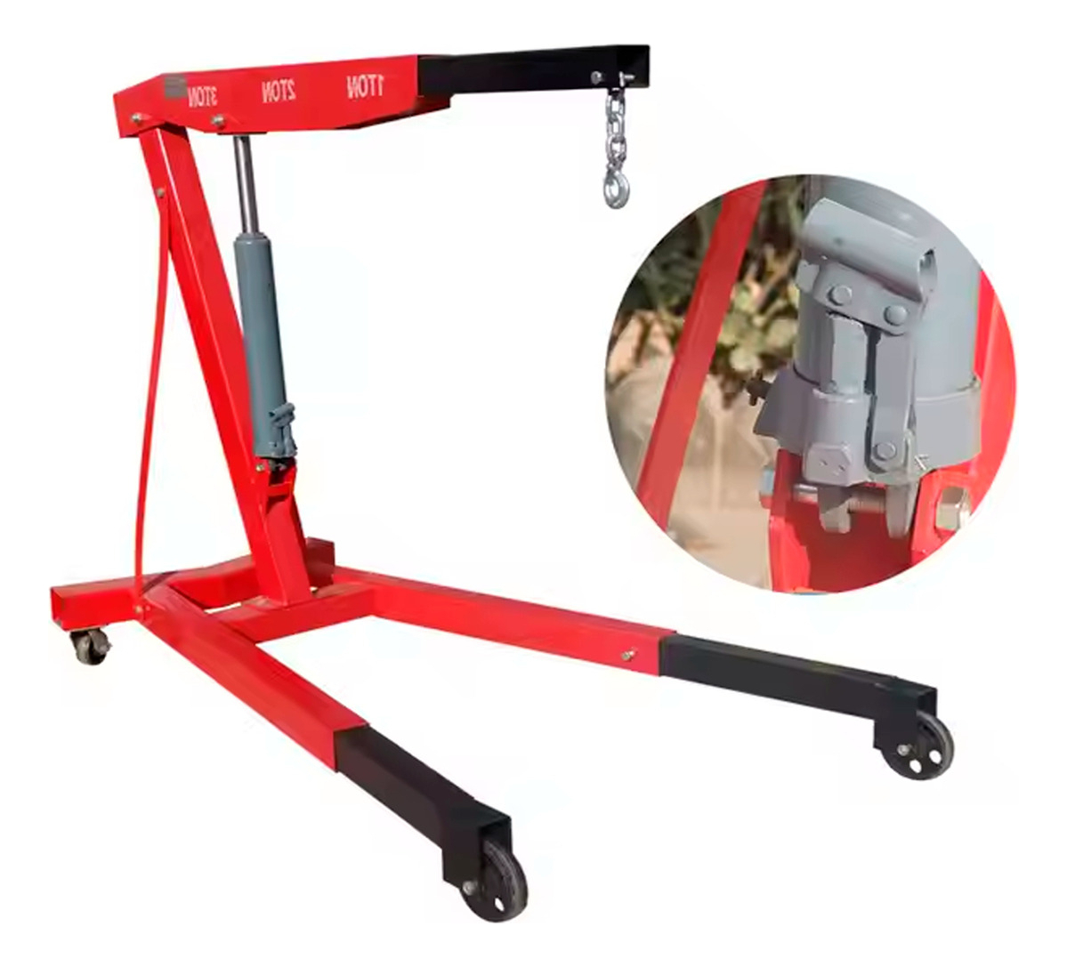 Tecle Grua Pluma Hidraulico 3 Toneladas Desmontable Auto-7