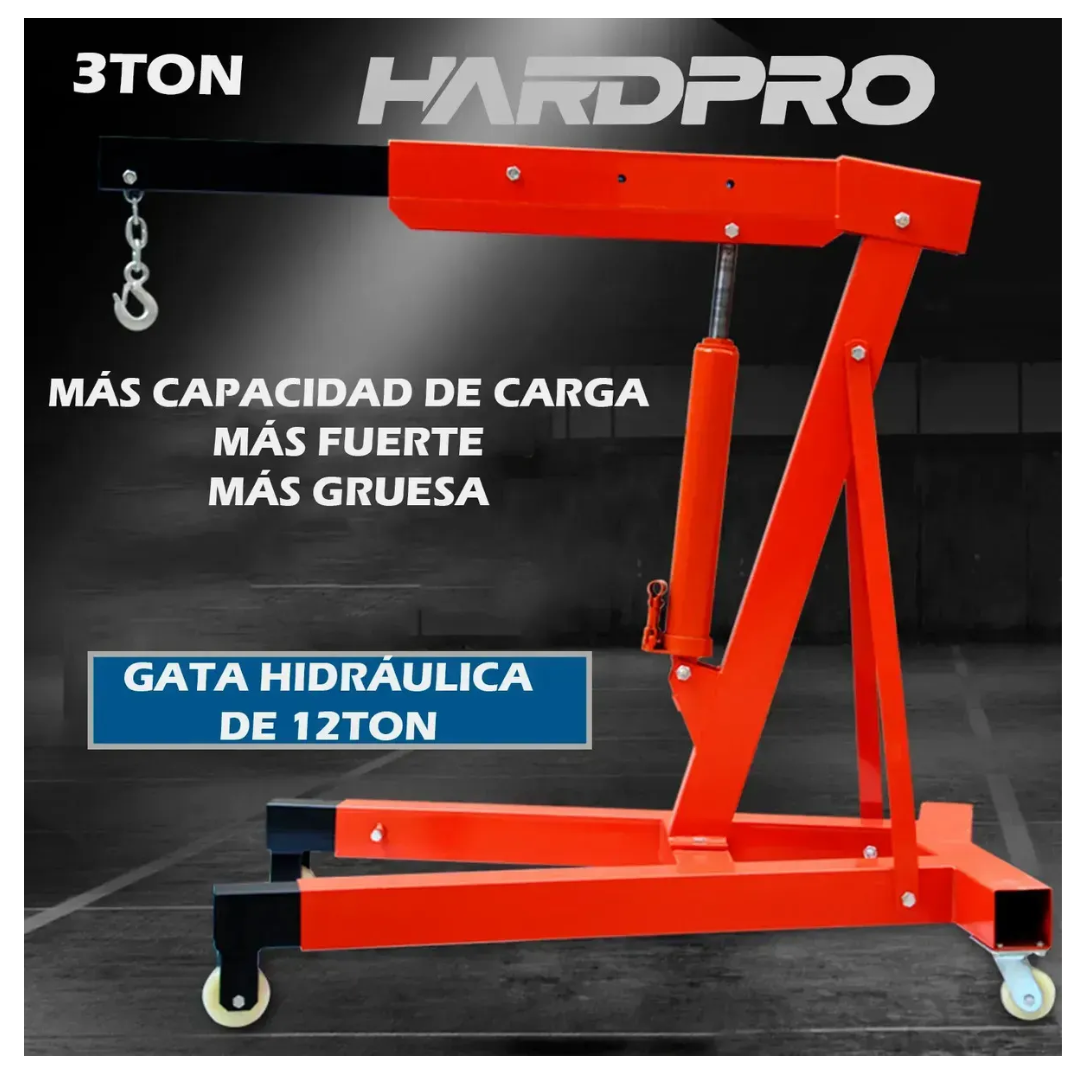 Tecle Grua Pluma Hidraulico 3 Toneladas Desmontable Auto-4