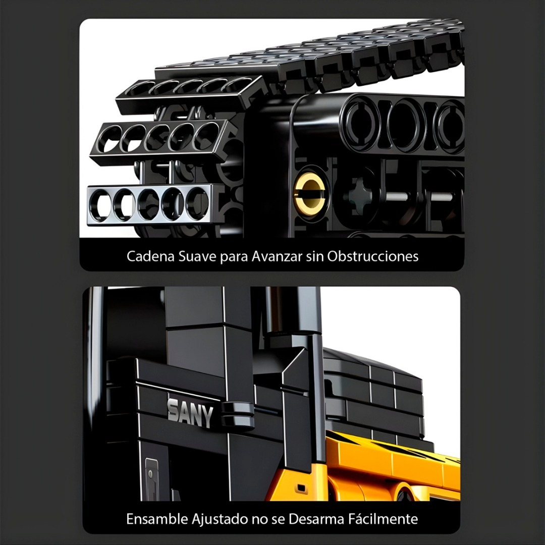 Juguete Armable De Excavadora 1022 Pzs Didáctico Escala 1:26-3
