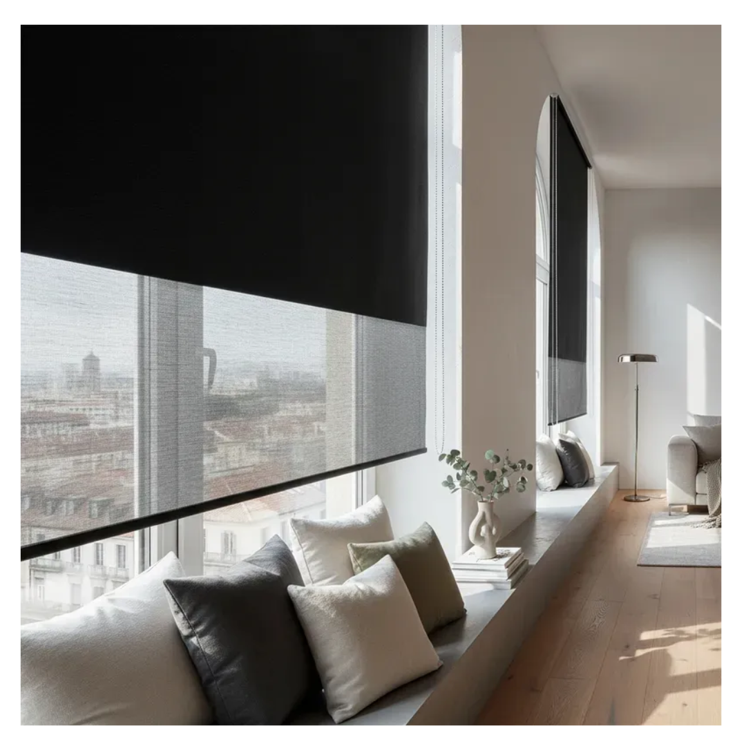 Cortina Roller Blackout Doble Visillo Cenefa 150x200-7