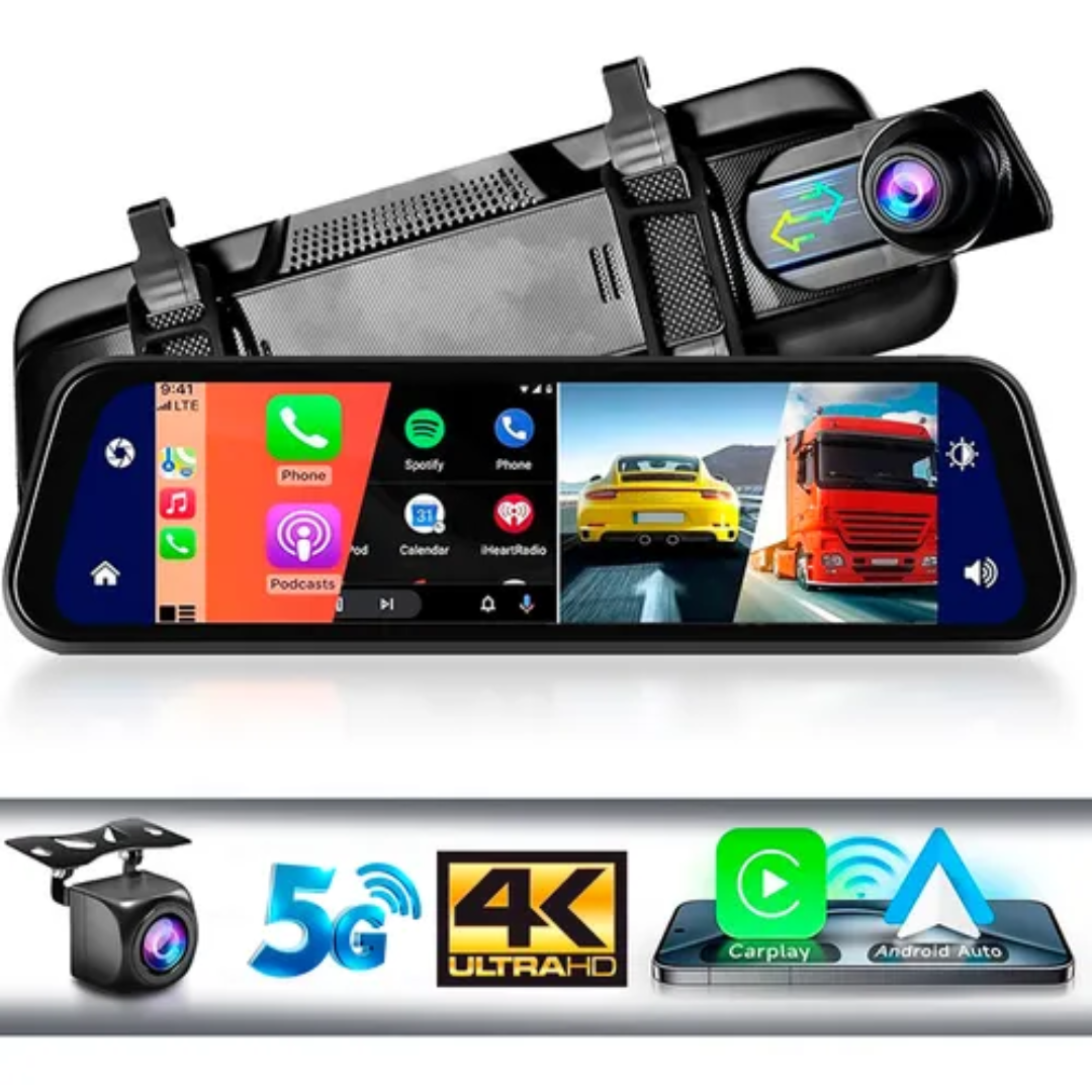 Retrovisor Cámara Auto Pantalla Completa 4k Android Auto Cp-0