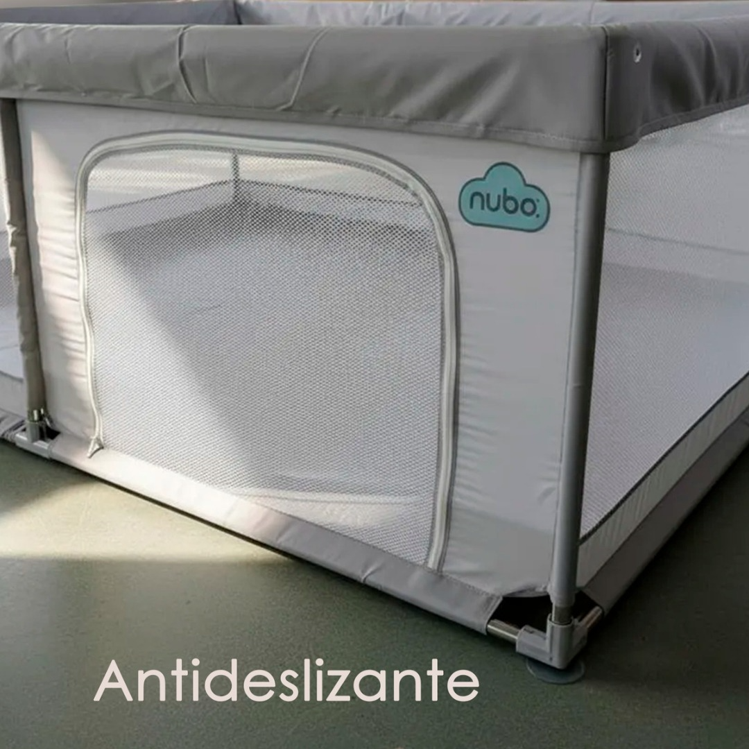 Corral Infantil Bebe Malla Y Tela Con Pelotas 180x200cm-5