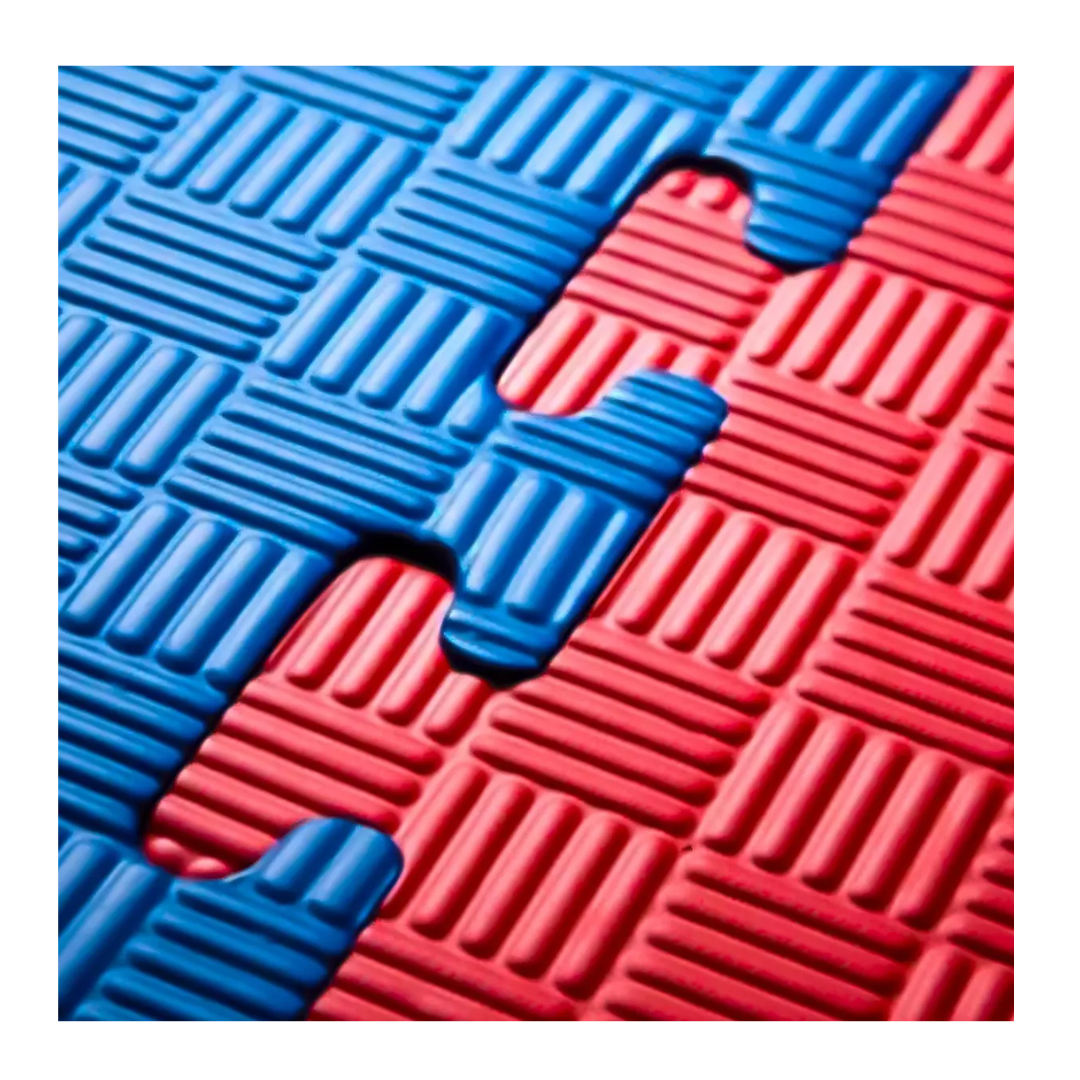 Pack 10 Plancha Tatami 100cm X 100cm X 2.5cm Rojo Y Azul-4