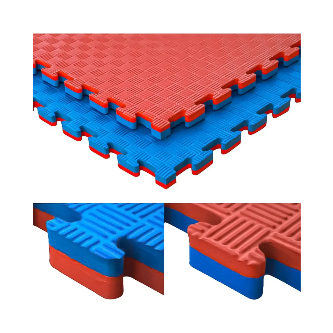 Pack 10 Plancha Tatami 100cm X 100cm X 2.5cm Rojo Y Azul-7