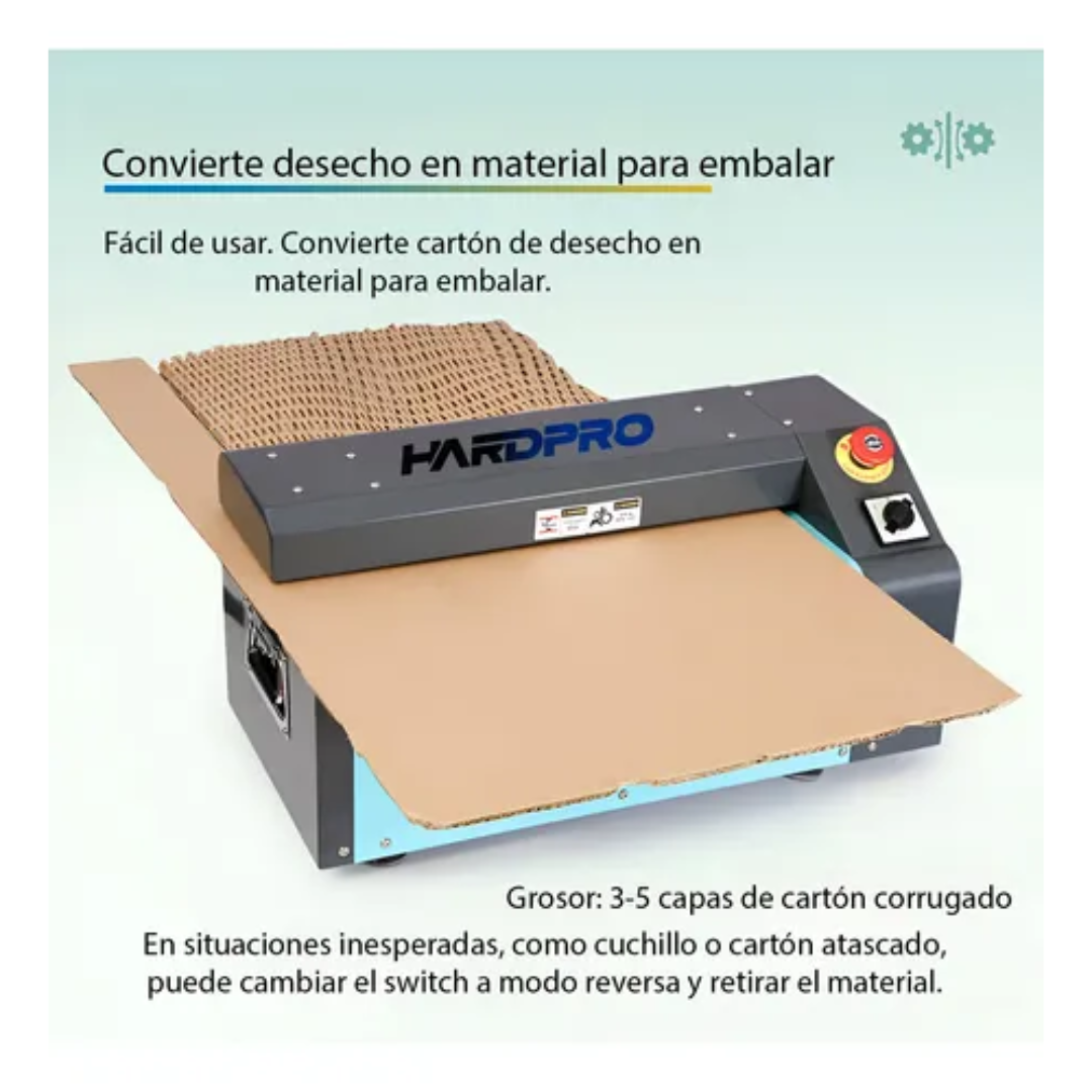 Maquina Trituradora De Cartón Para Relleno Y Embalaje 400w Turquesa-3