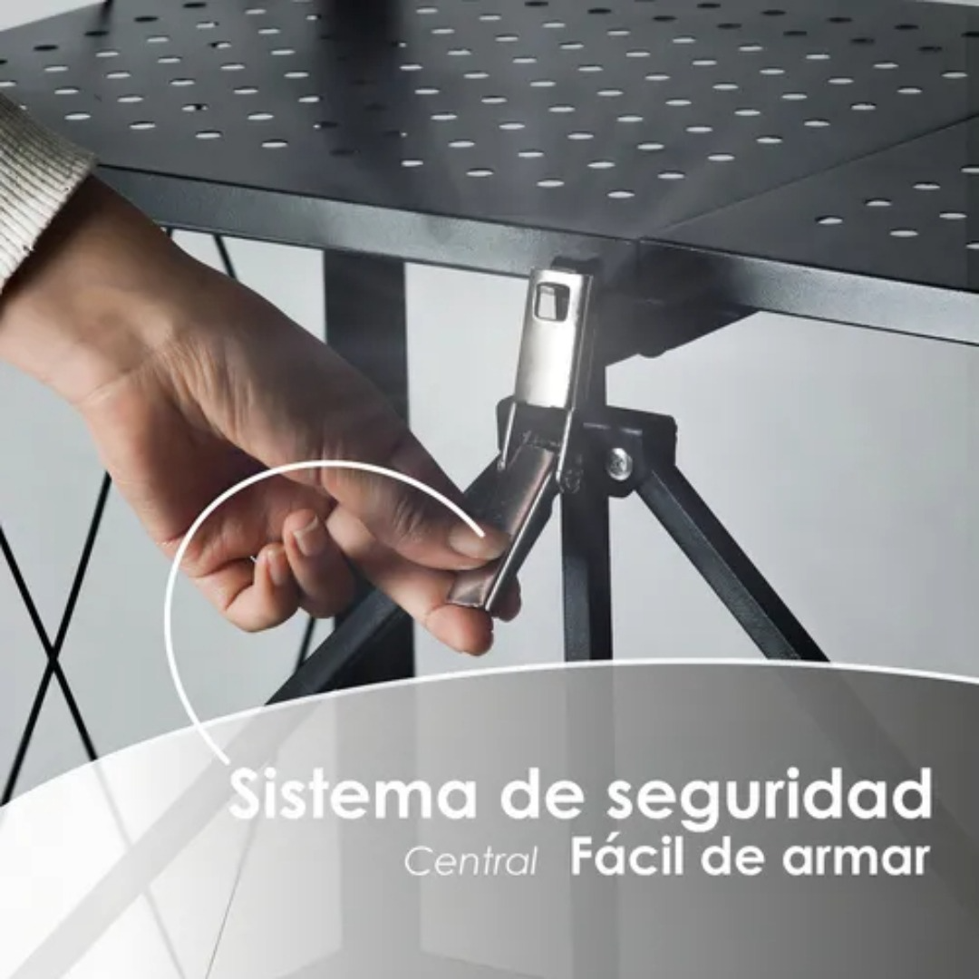 Carro Organizador Estante Plegable 4 Niveles Ruedas Cocina-3