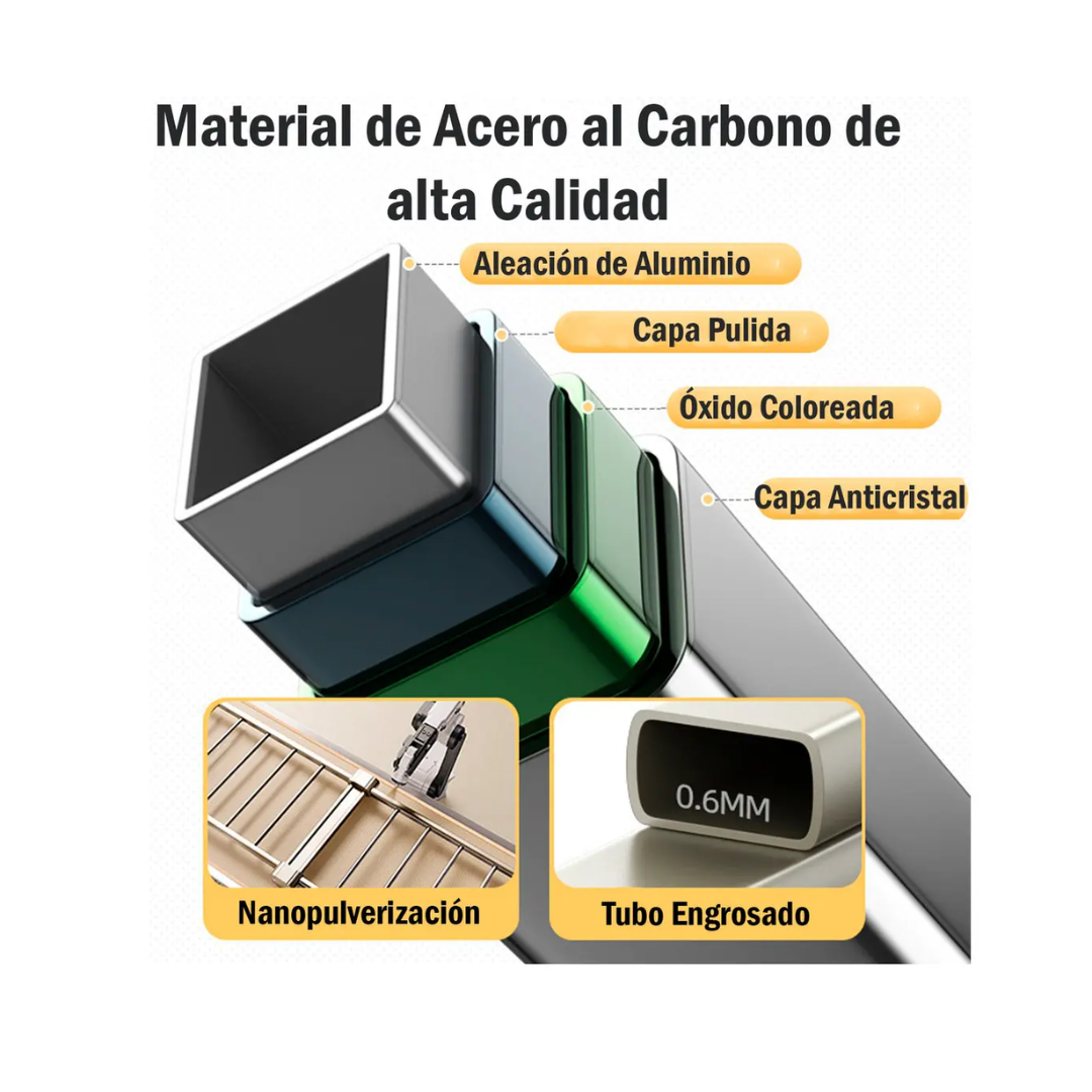 Tendedero Plegable Premium Beiti Acero Inox 170cm 50kg-2