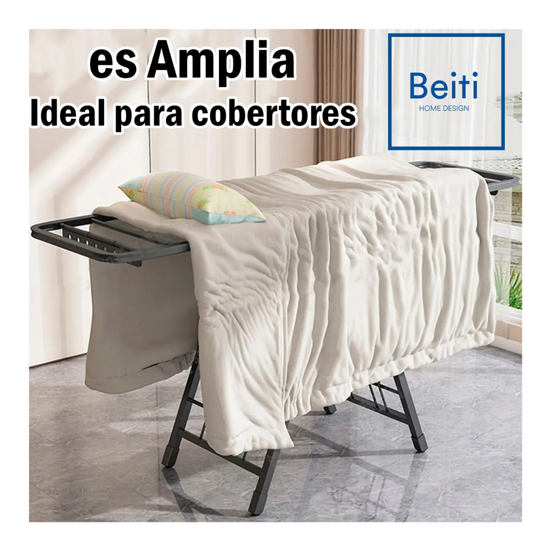 Tendedero Plegable Premium Beiti Acero Inox 170cm 50kg-6