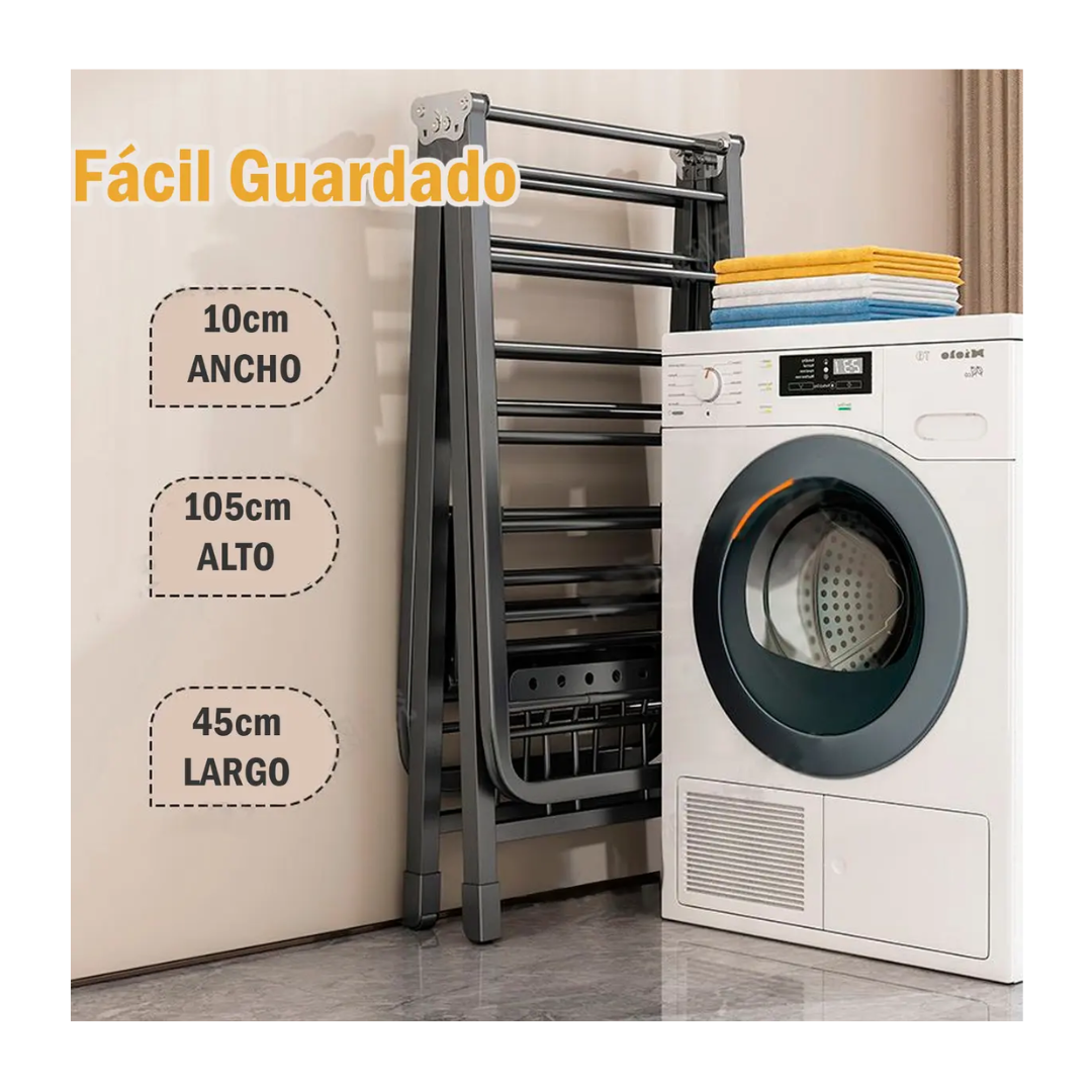 Tendedero Plegable Premium Beiti Acero Inox 170cm 50kg-7