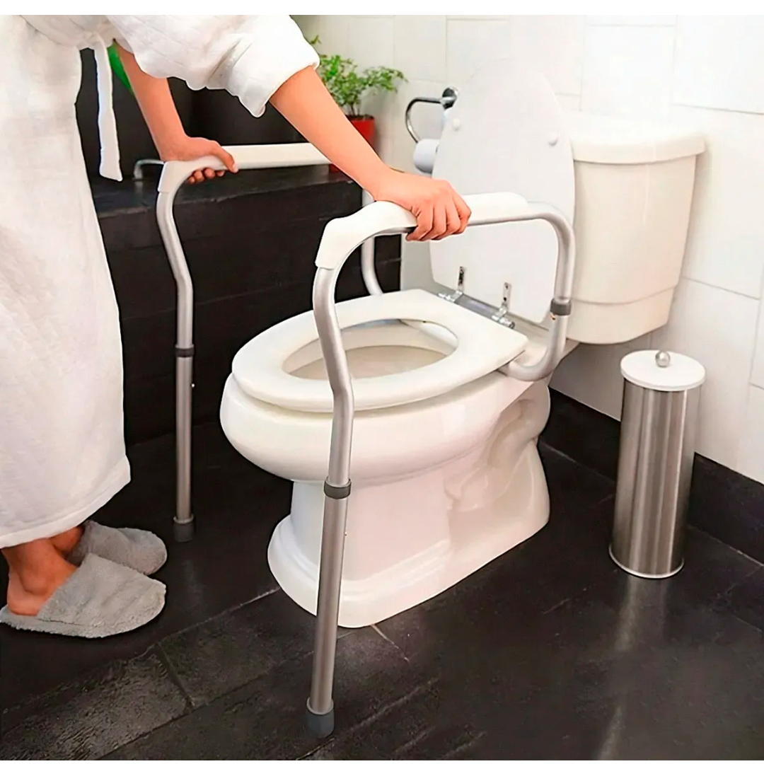 Barra De Apoyo Inodoro Seguridad Aduto Mayor Y Embarazadas-3