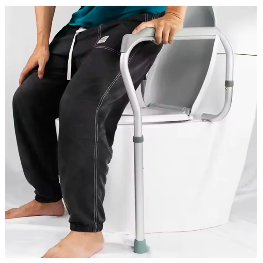 Barra De Apoyo Inodoro Seguridad Aduto Mayor Y Embarazadas-4