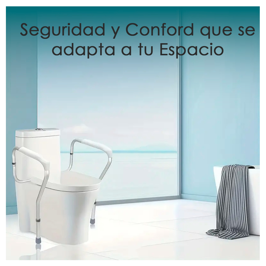 Barra De Apoyo Inodoro Seguridad Aduto Mayor Y Embarazadas-5