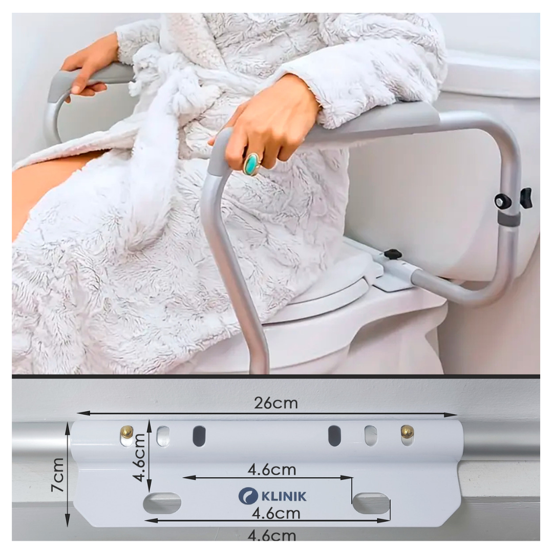 Barra De Apoyo Inodoro Seguridad Aduto Mayor Y Embarazadas-6