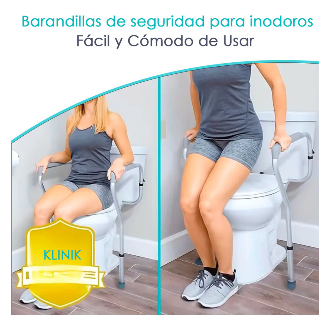 Barra De Apoyo Inodoro Seguridad Aduto Mayor Y Embarazadas-7