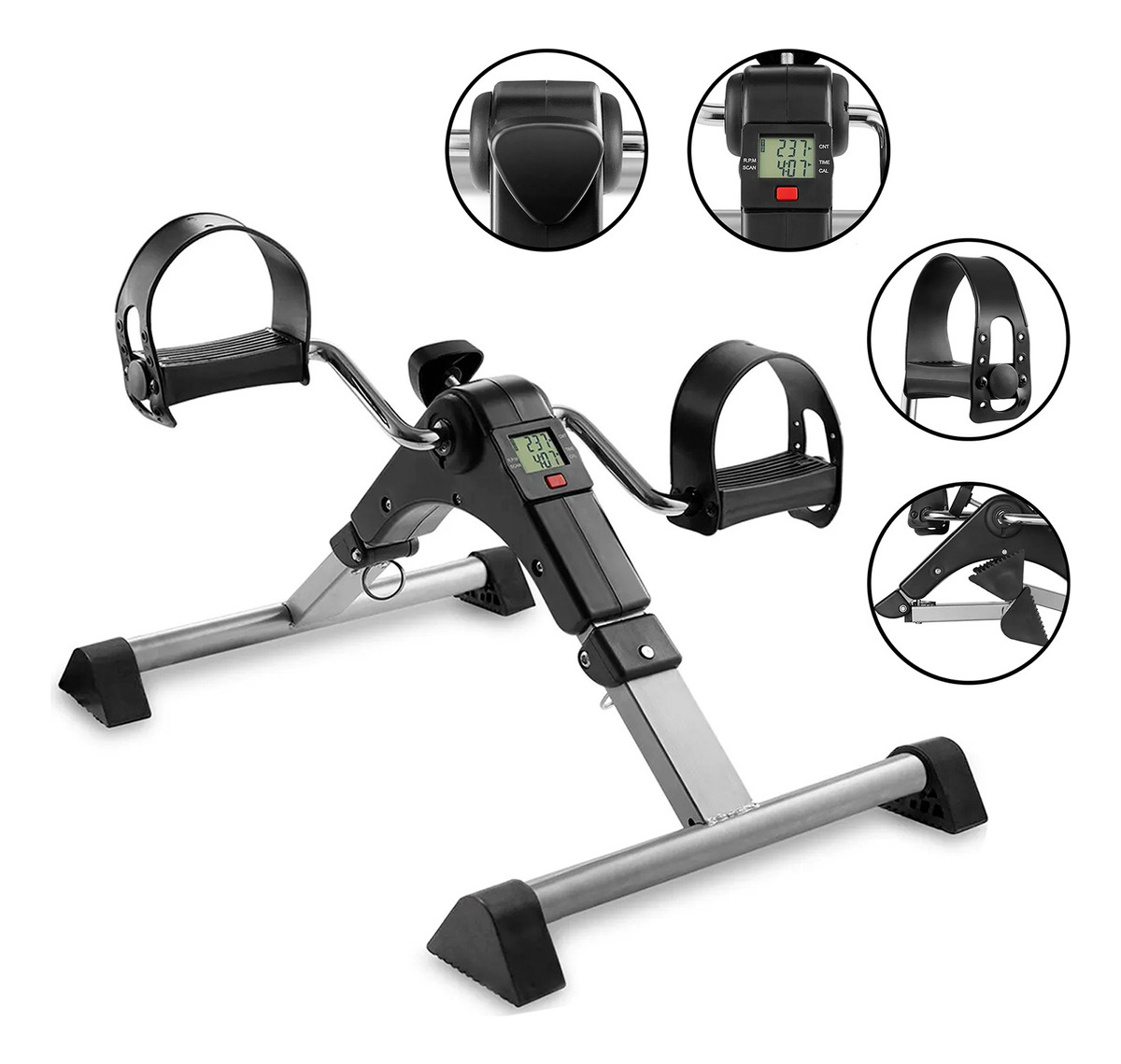 Pedalera Con Pantalla Lcd Rehabilitación Ejercicio Pedal Fit-0