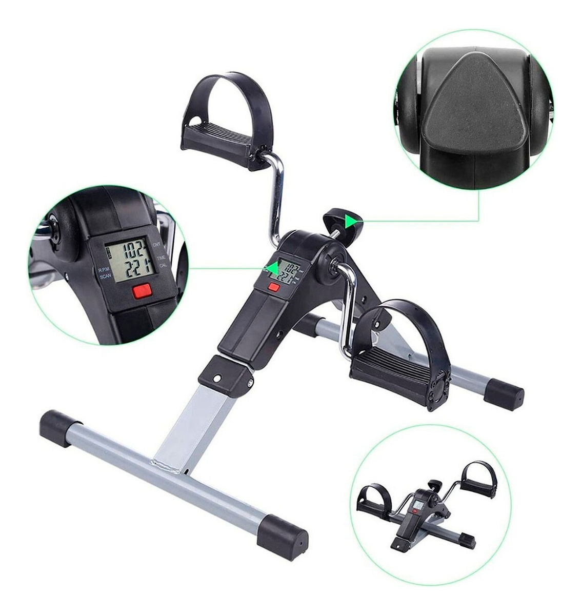 Pedalera Con Pantalla Lcd Rehabilitación Ejercicio Pedal Fit-3