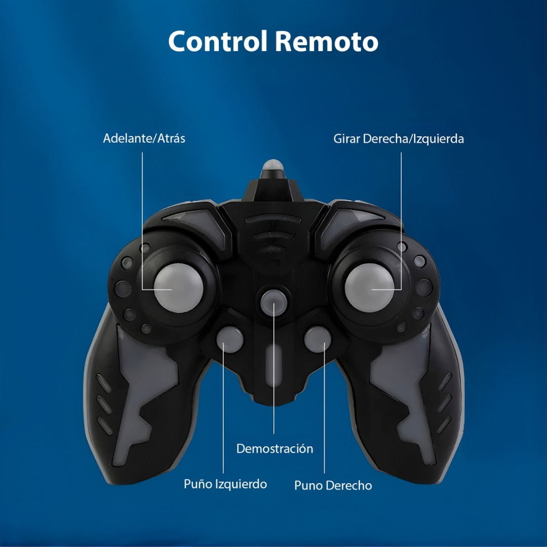 Juguete A Control Remoto Robot De Batallas Con Armas  Blanco-4