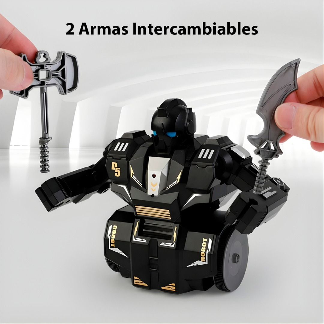 Juguete A Control Remoto Robot De Batallas Con Armas  Blanco-5