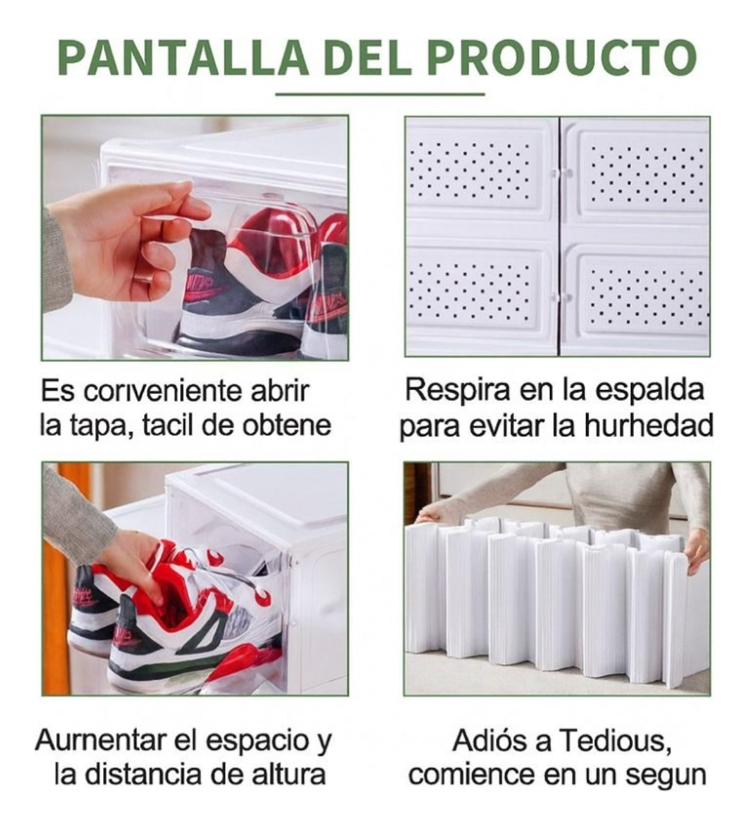 Mueble Zapatero Plegable Organizador 6 Niveles Zapato-4