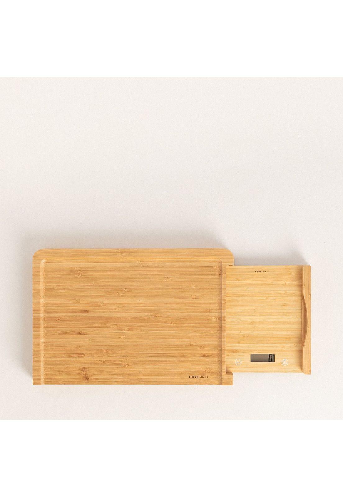 TABLA COCINA CON BASCULA INTEGRADA BOARD SCALE BAMBOO CREATE IKOHS-0