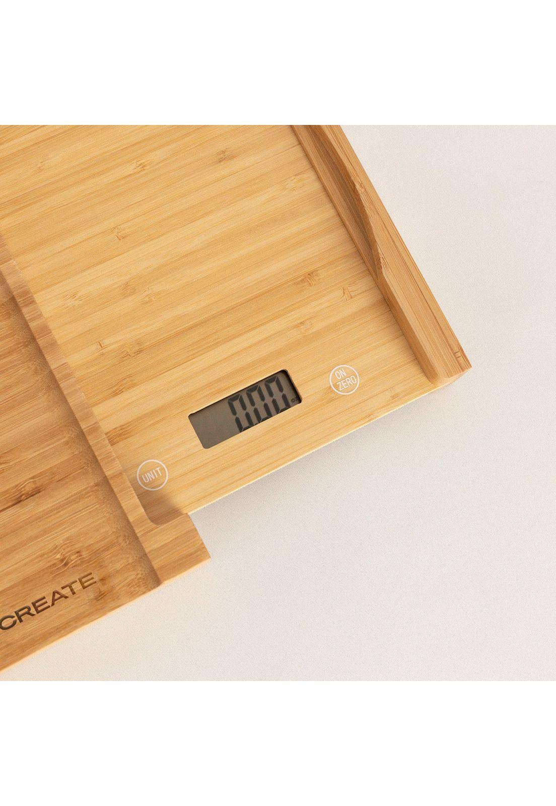 TABLA COCINA CON BASCULA INTEGRADA BOARD SCALE BAMBOO CREATE IKOHS-5