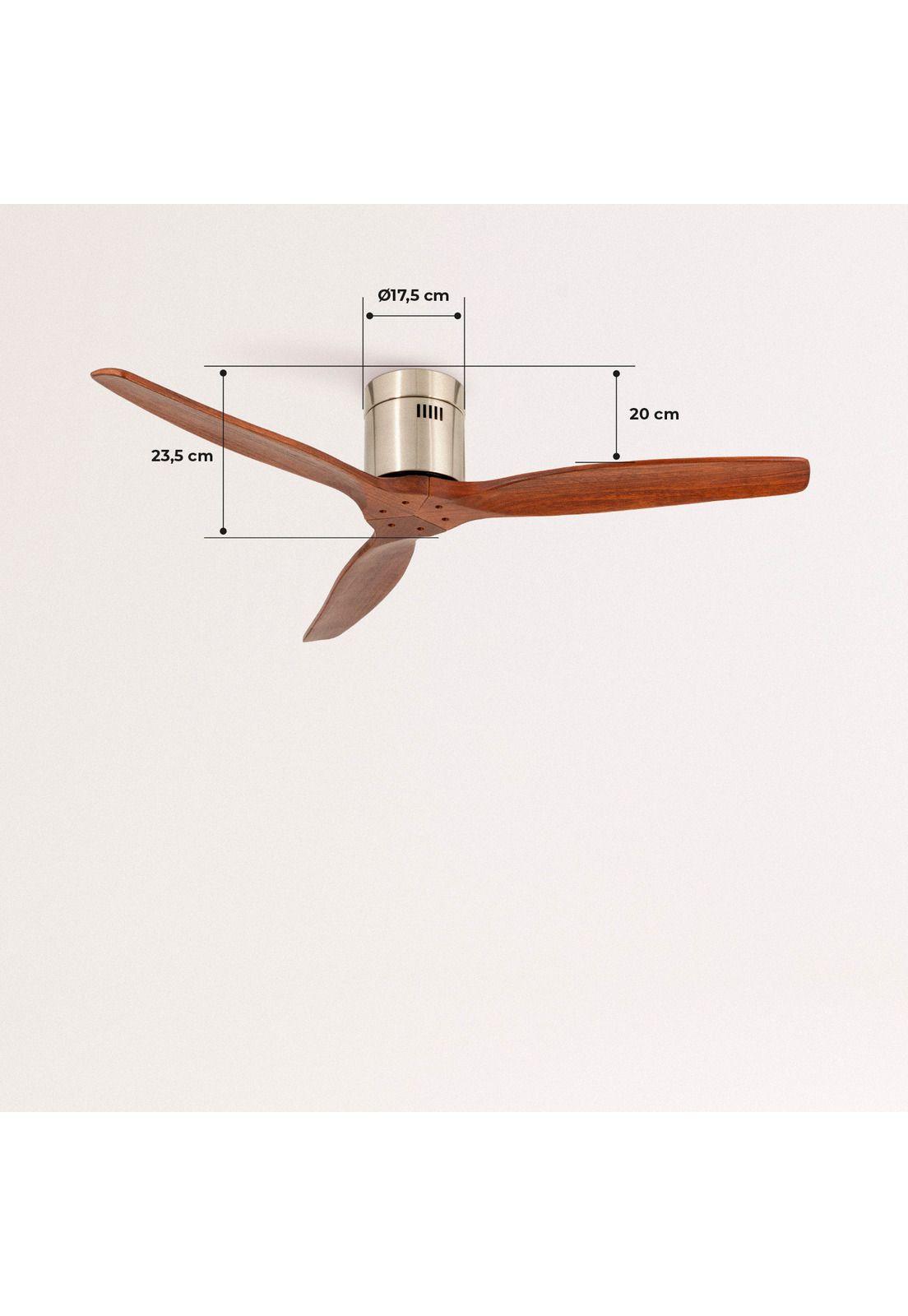 VENTILADOR DE TECHO AIRCALM DC WIFI MADERA OSCURA CREATE IKOHS-1