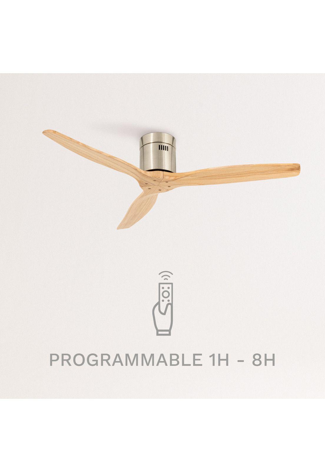 VENTILADOR DE TECHO AIRCALM DC WIFI MADERA OSCURA CREATE IKOHS-6
