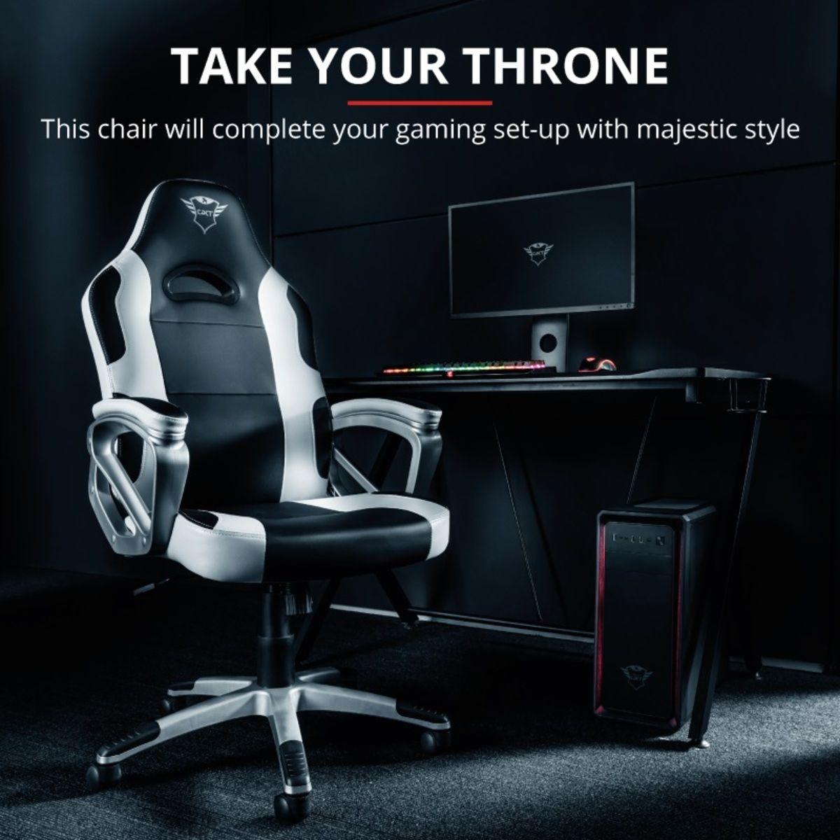 Silla Gamer Trust Ryon GXT 705W Blanca-1