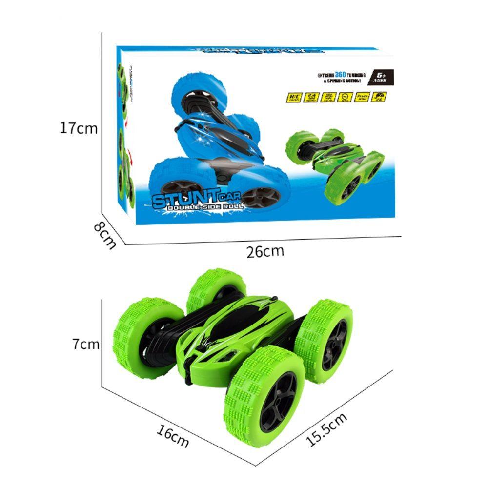 Auto control remoto Acrobatico con giro 360 grados Verde-5