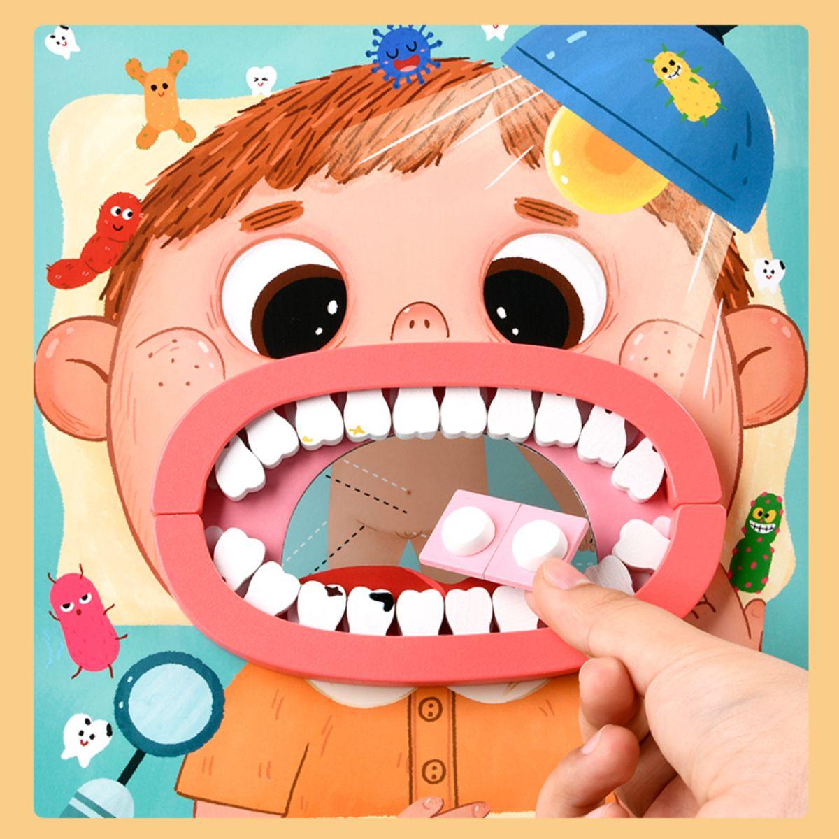 Maleta Juegos Doctor Dentista con Accesorios Juguete Madera-2