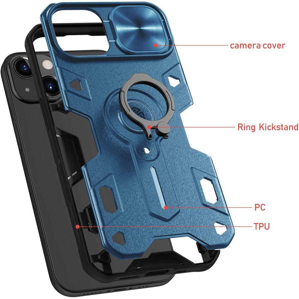 Carcasa Antishock Armor Azul + Lámina Compatible iPhone 13-2