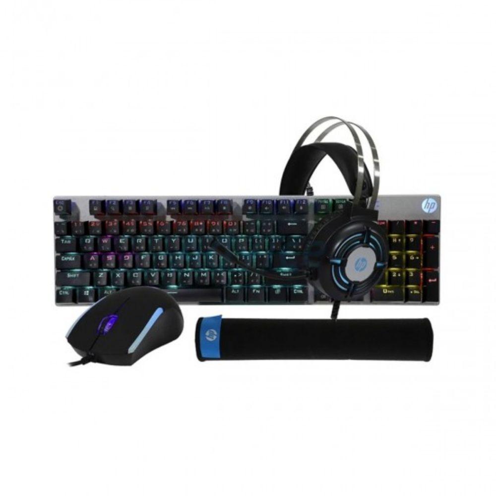 Kit Gamer Teclado, Mouse y Audífonos HP GM3000-0