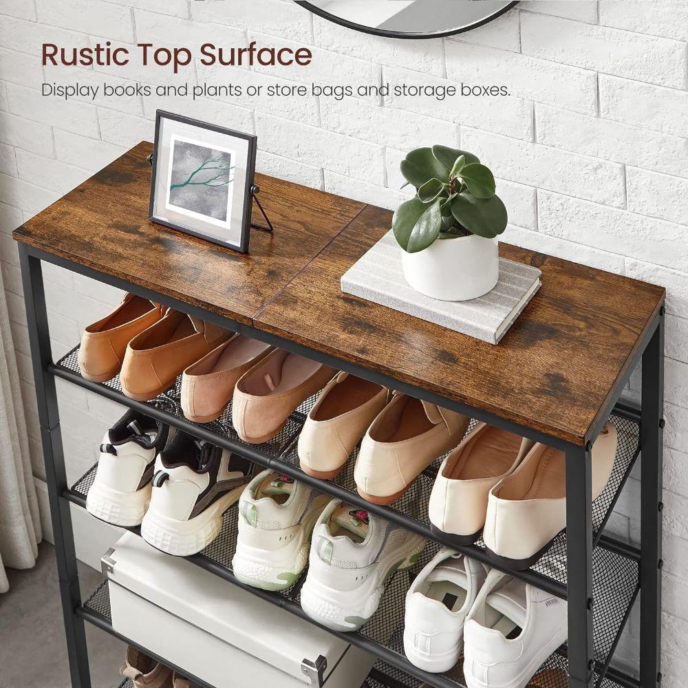 Mueble Zapatero Sirkka 5 Niveles Fierro y Madera-5