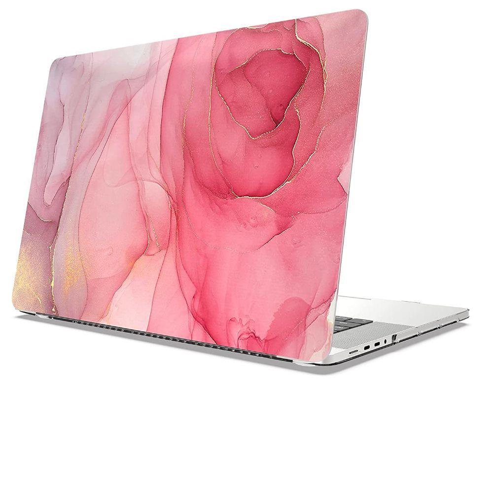 Carcasa Protector Compatible con MacBook Air 13 Pink Marble-4