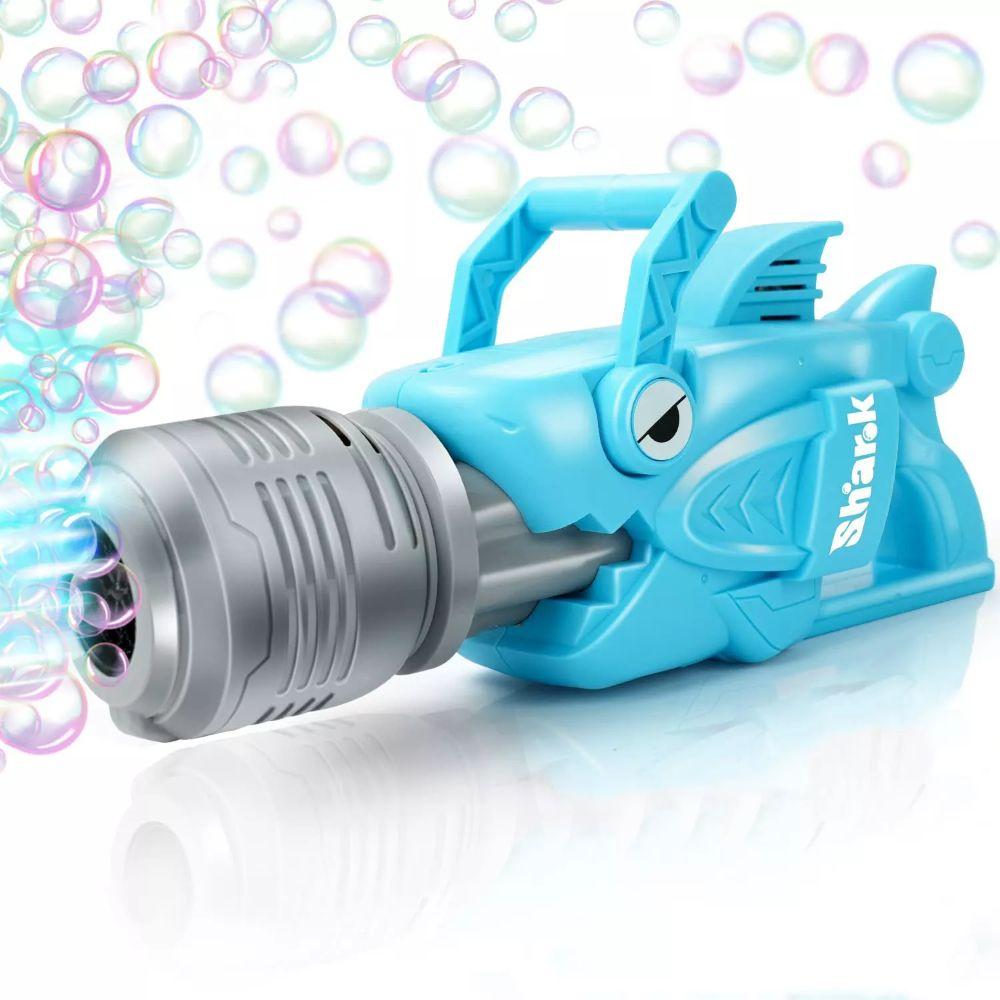 Pistola Lanza Burbujas Tiburon Luces y Sonidos Azul Spacezat-1