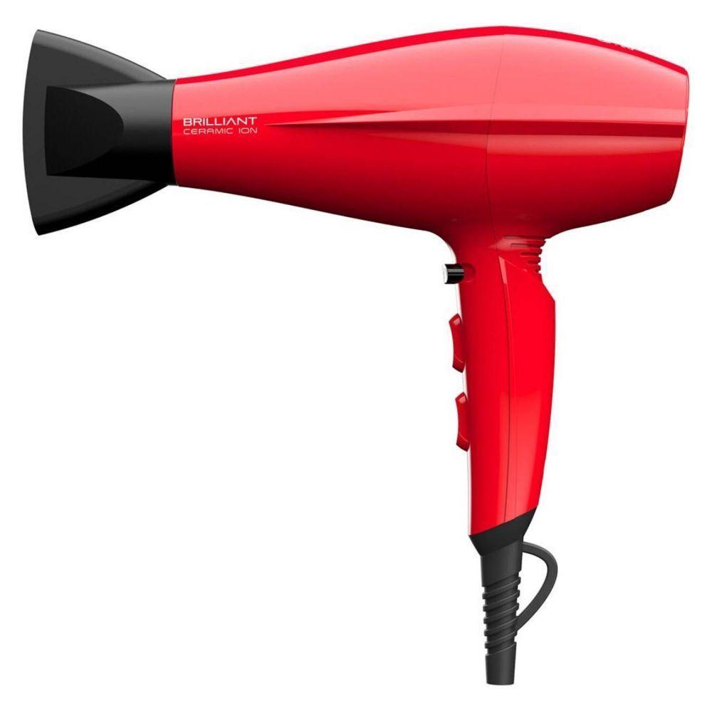 Secador de Pelo Gama Brilliant Ceramic Ion Rojo-0