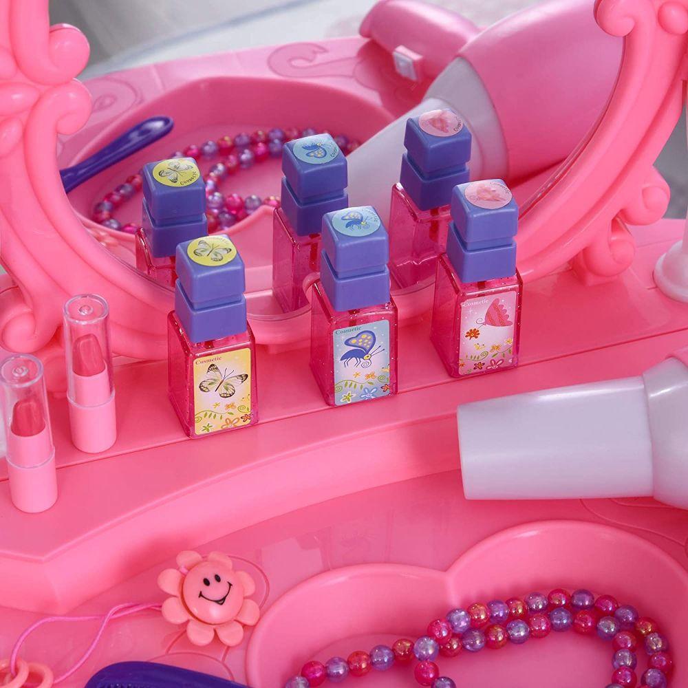 Mesa Tocador Infantil con Luces y Sonidos Rosa-3
